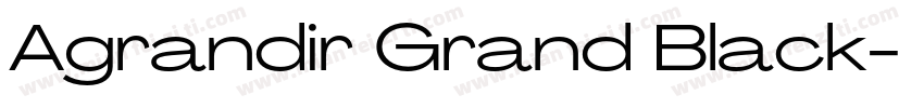 Agrandir Grand Black字体转换